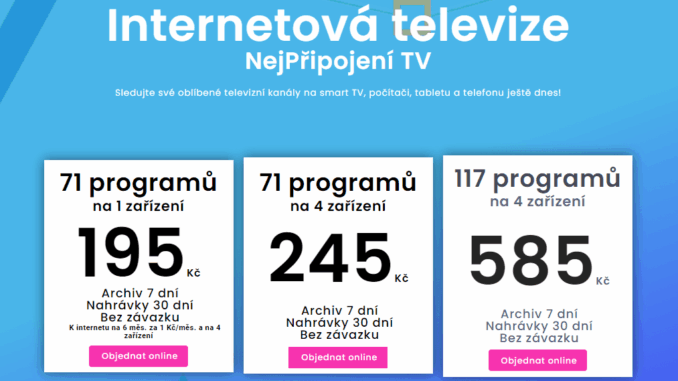 NejPřipojení TV