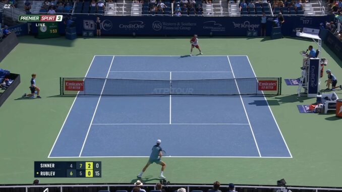 Záběr z vysílání stanice Premier Sport 3