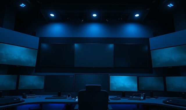 Televizní režie s monitory, ilustrace k řízení o odnětí licencí