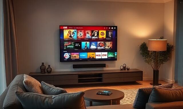 Kuki na televizi v obývacím pokoji, nové uživatelské rozhraní