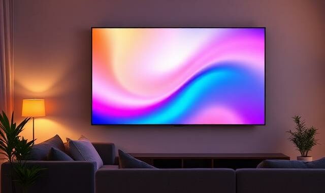 Lepší.TV na televizi v obývacím pokoji