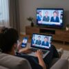 Sledování živého vysílání televize na notebooku a mobilu