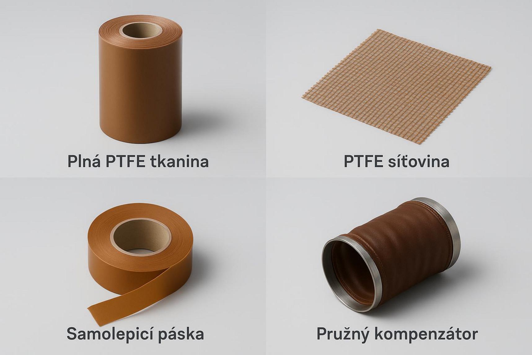 Skelné tkaniny s PTFE povlakem
